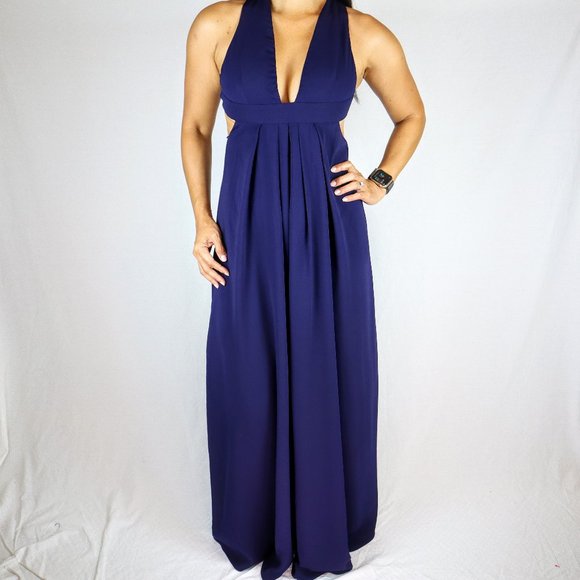 Jill Stuart Dresses & Skirts - Jill Stuart Violet Deep-V Cross Back Gown $298